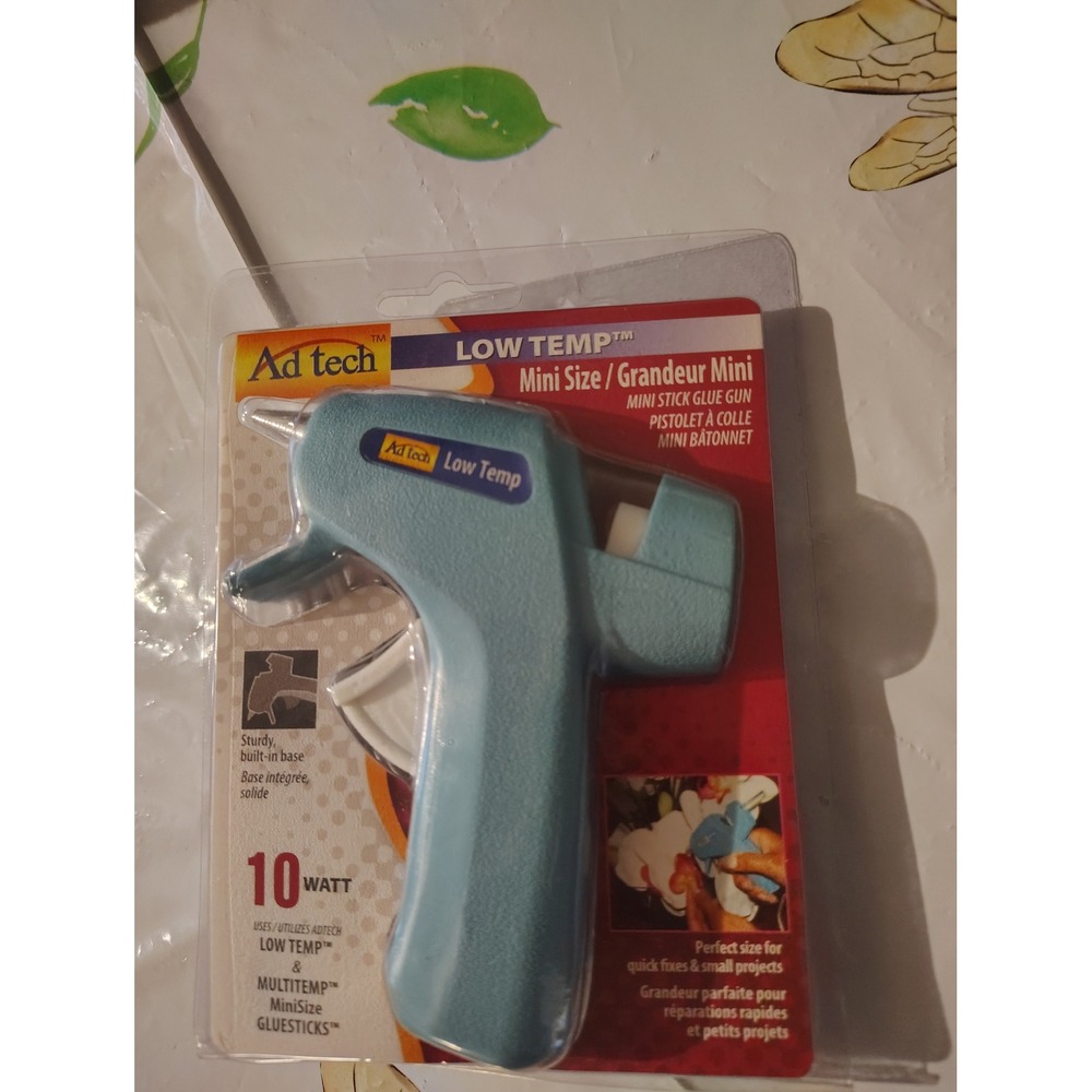AdTech Low Temp Mini Glue Gun 10 Watt Blue for Crafts and DIY Projects